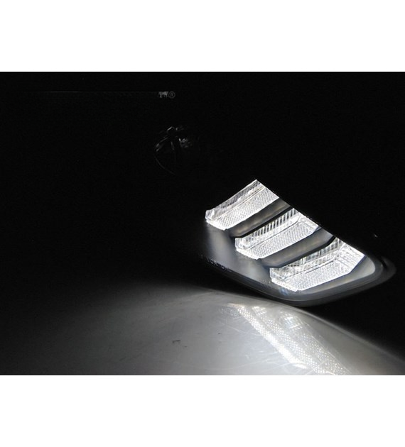 π Fari Anteriori Adatto per Ford Focus MK3 15-18 LED DRL Neri π
