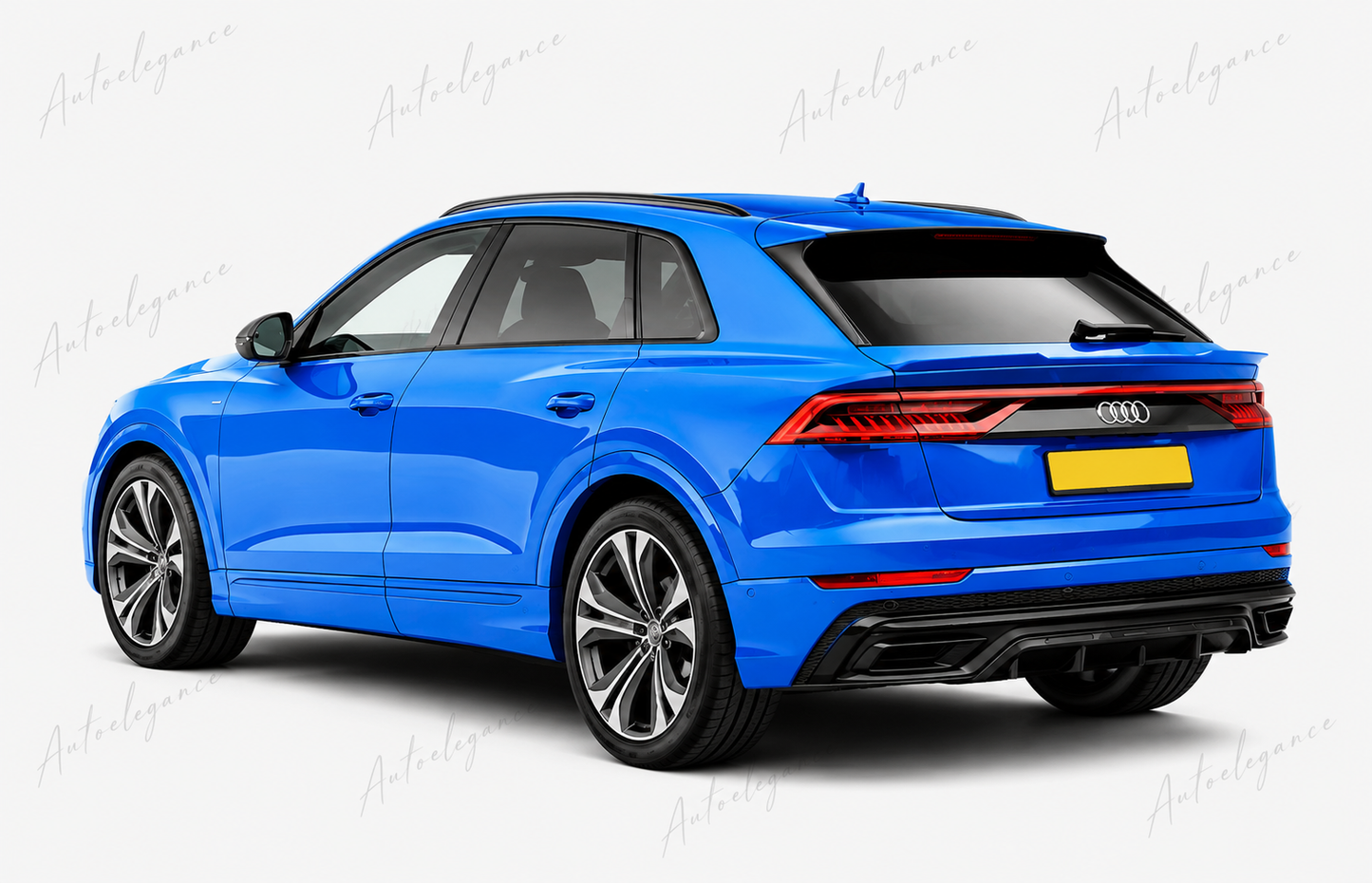 🔥ART.9896 DIFFUSORE POSTERIORE PER AUDI Q8 S LINE 2018+ NERO LUCIDO🔥