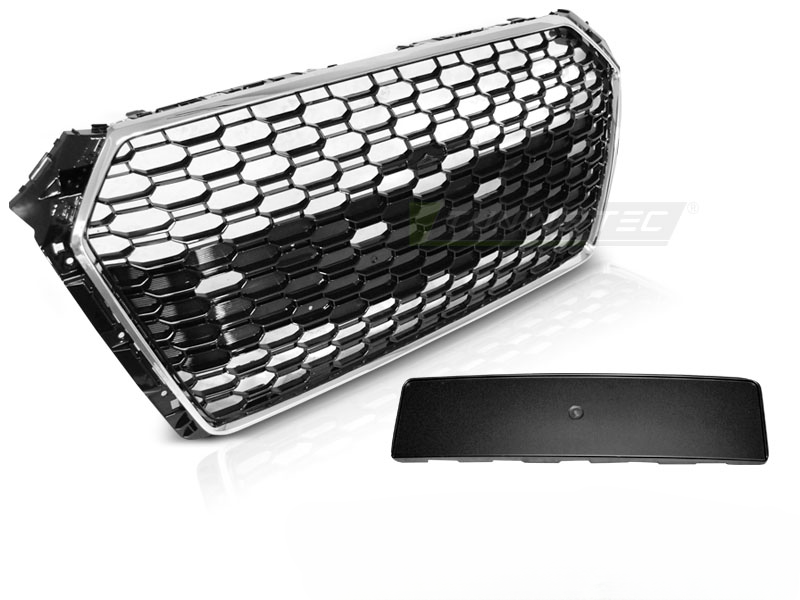 BLACK CHROME SPORT GRILLE SUITABLE FOR AUDI A4 B9 15-19