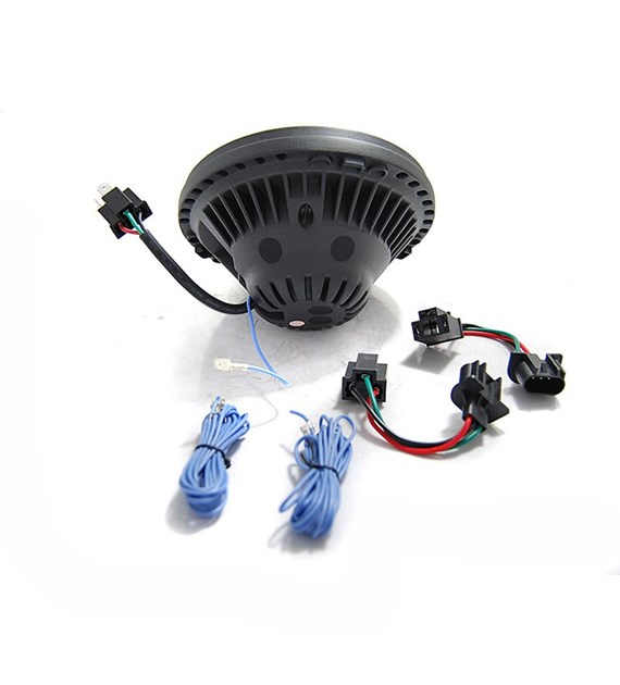 💕 Fari Anteriori Adatto per Jeep Wrangler TJ LJ JK 96-18 LED Angel Eyes Neri 💕