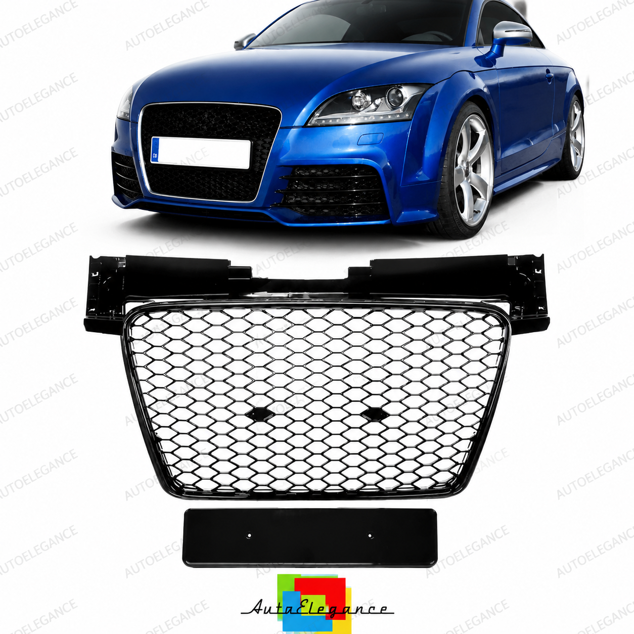 👉Griglia anteriore lucida nera adatta per Audi TT 8J 2006-2014👈