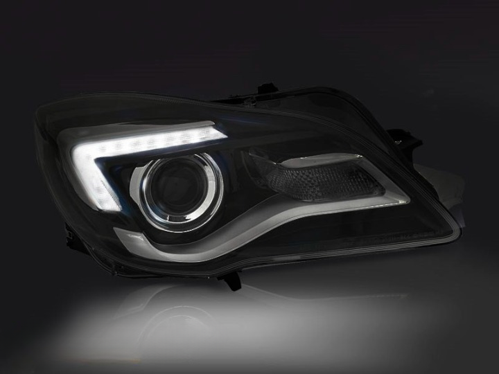 💕 Fari Anteriori Adatti per Opel Insignia 13-17 LED True DRL Neri 💕