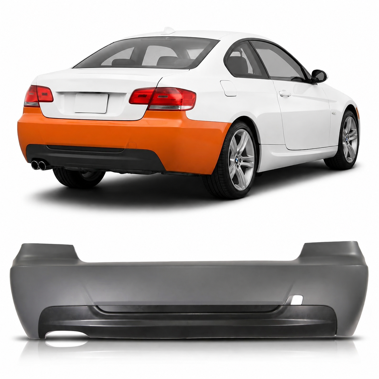 👉Paraurti posteriore con diffusore adatto per BMW Serie 3 E92 E93 2006-2013👈
