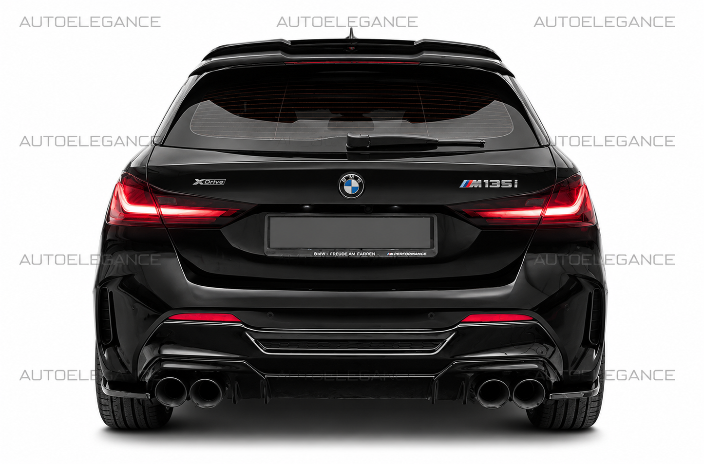 💫Flaps Posteriori 2 pezzi Nero lucido Per BMW 1 M-Pack / M135i F40 2019-2024💫