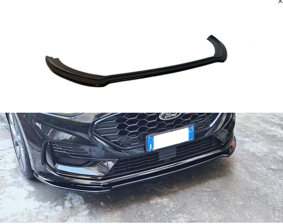 💕ART.9630 SPLITTER Ford Fiesta Mk8 ST-Line V.1 Facelift 21-24 NERO LUCIDO💕
