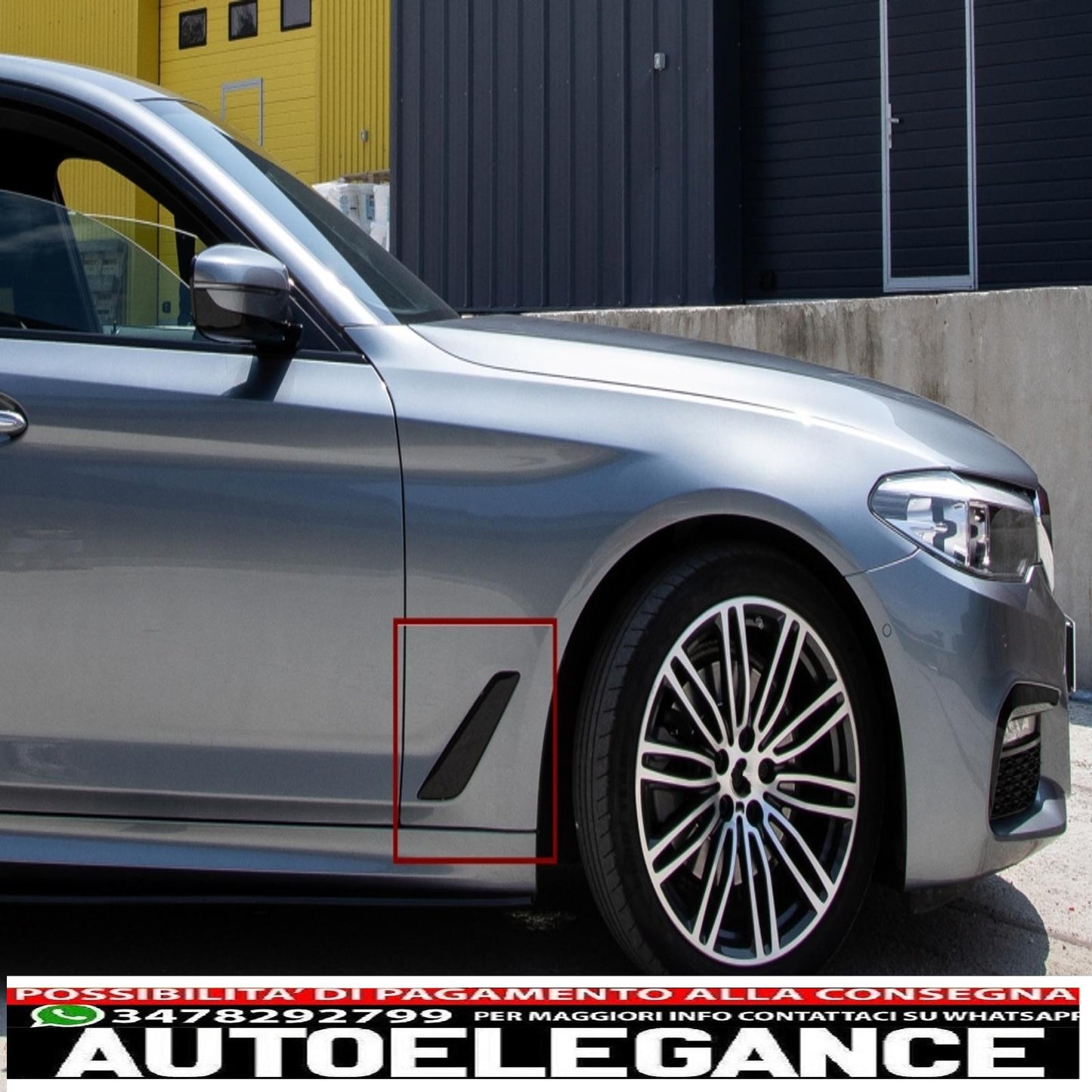 Side Air Intakes Grilles Fender Air Ducts Fit For BMW 5 Series G30 G31 (2017-2019)