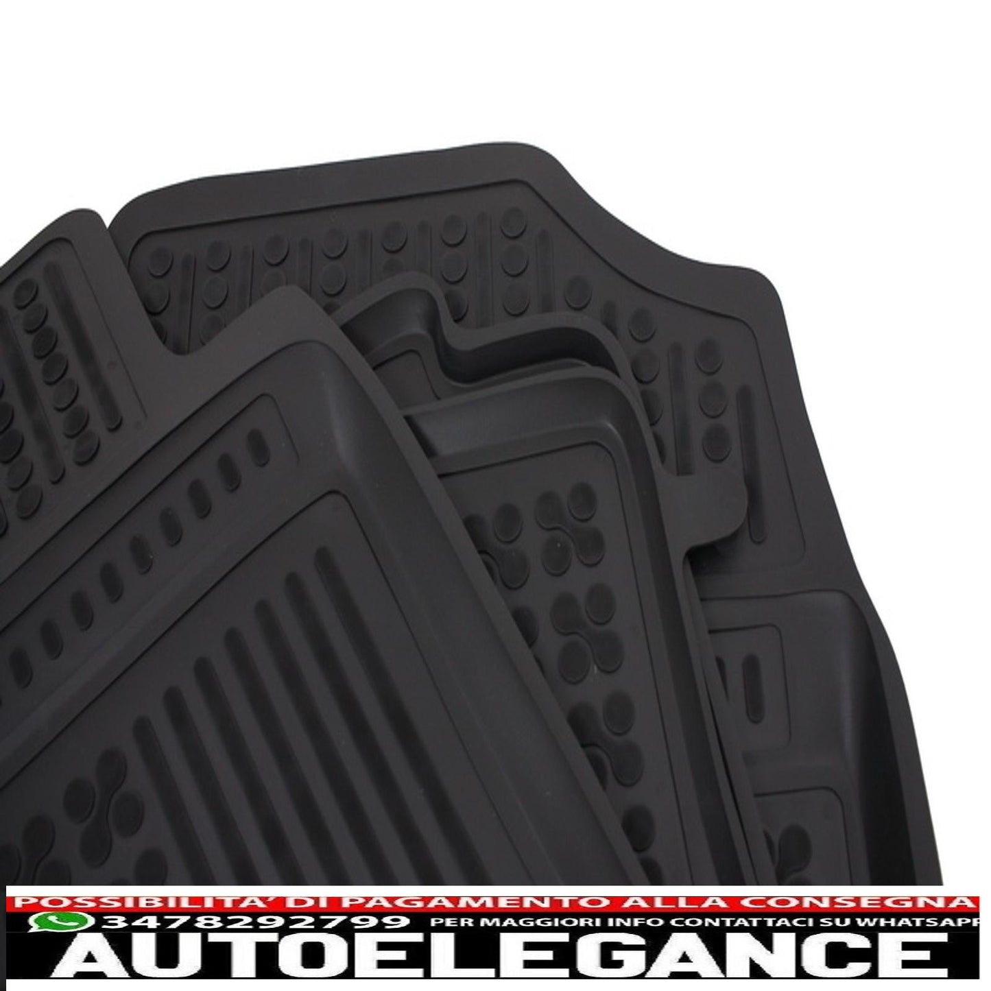 Black rubber mat suitable for Hyundai i20 GB 2014+