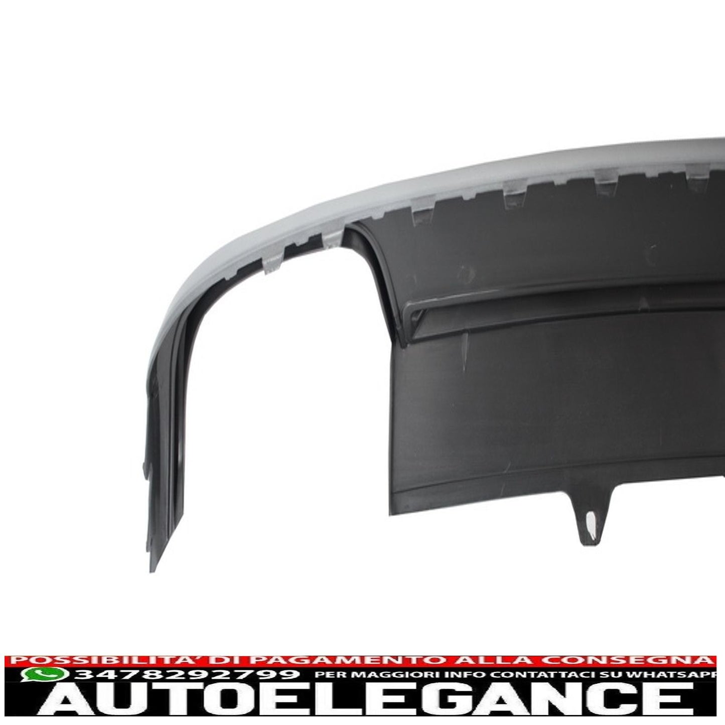 Diffusore d'aria per mantovana paraurti posteriore adatto per audi a4 b8 pre restyling (2008-2011) limousine avant s4 design