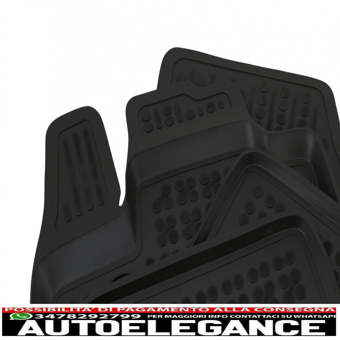 Rubber car mats suitable for Dacia Duster ii (2017+)