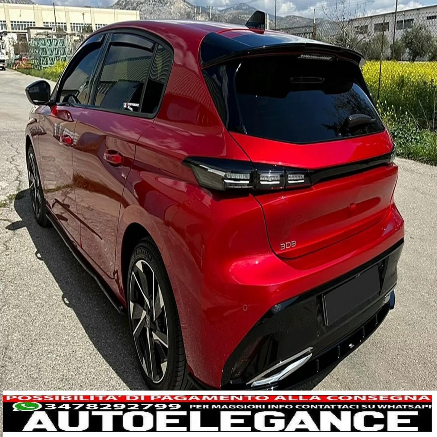 alettone spoiler aggiuntivo sul tetto adatto per peugeot 308 mk3 hatchback (2021-up) AUTOELEGANCERICAMBI