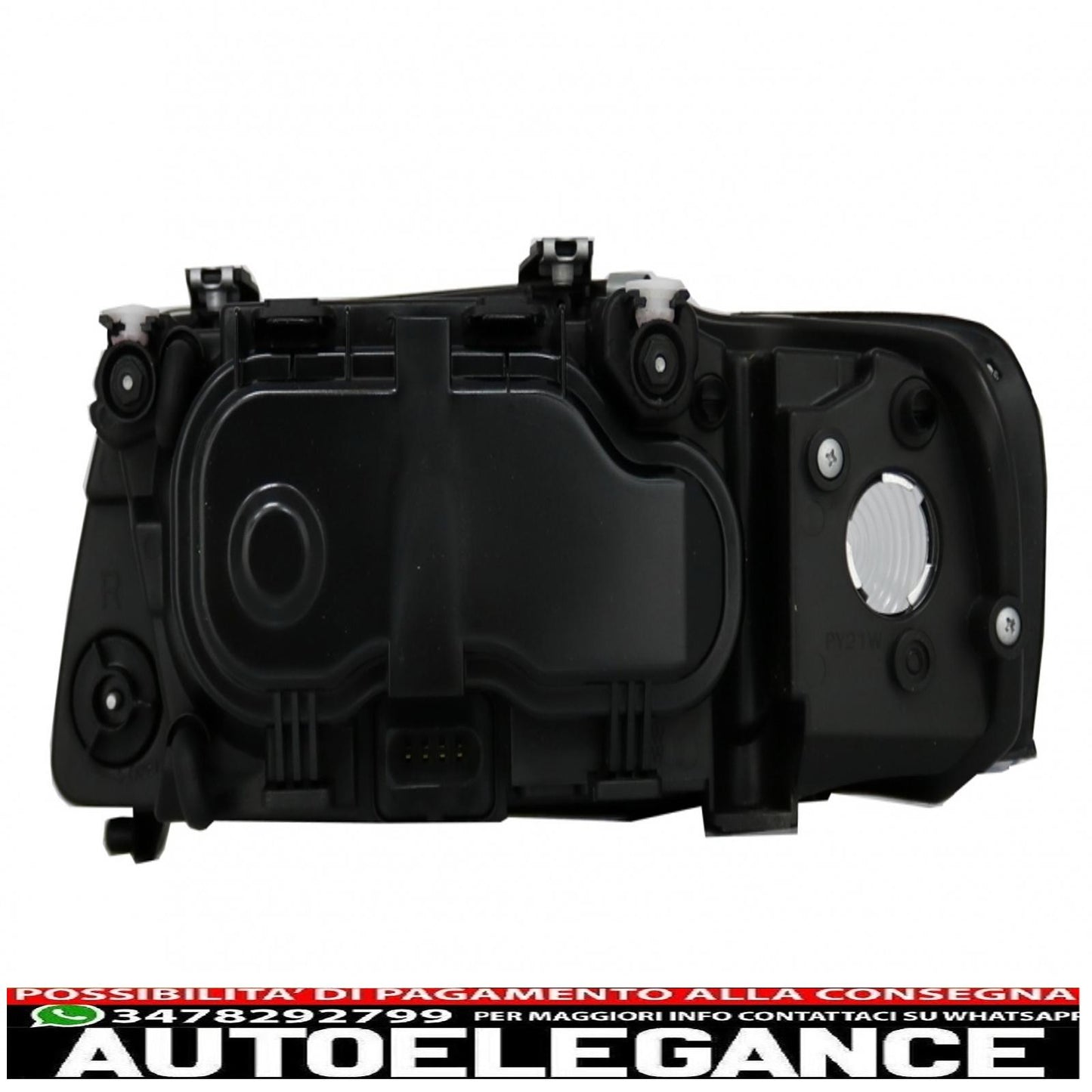 headlights suitable for audi a3 8l (09.2000-2003) black monoblock design