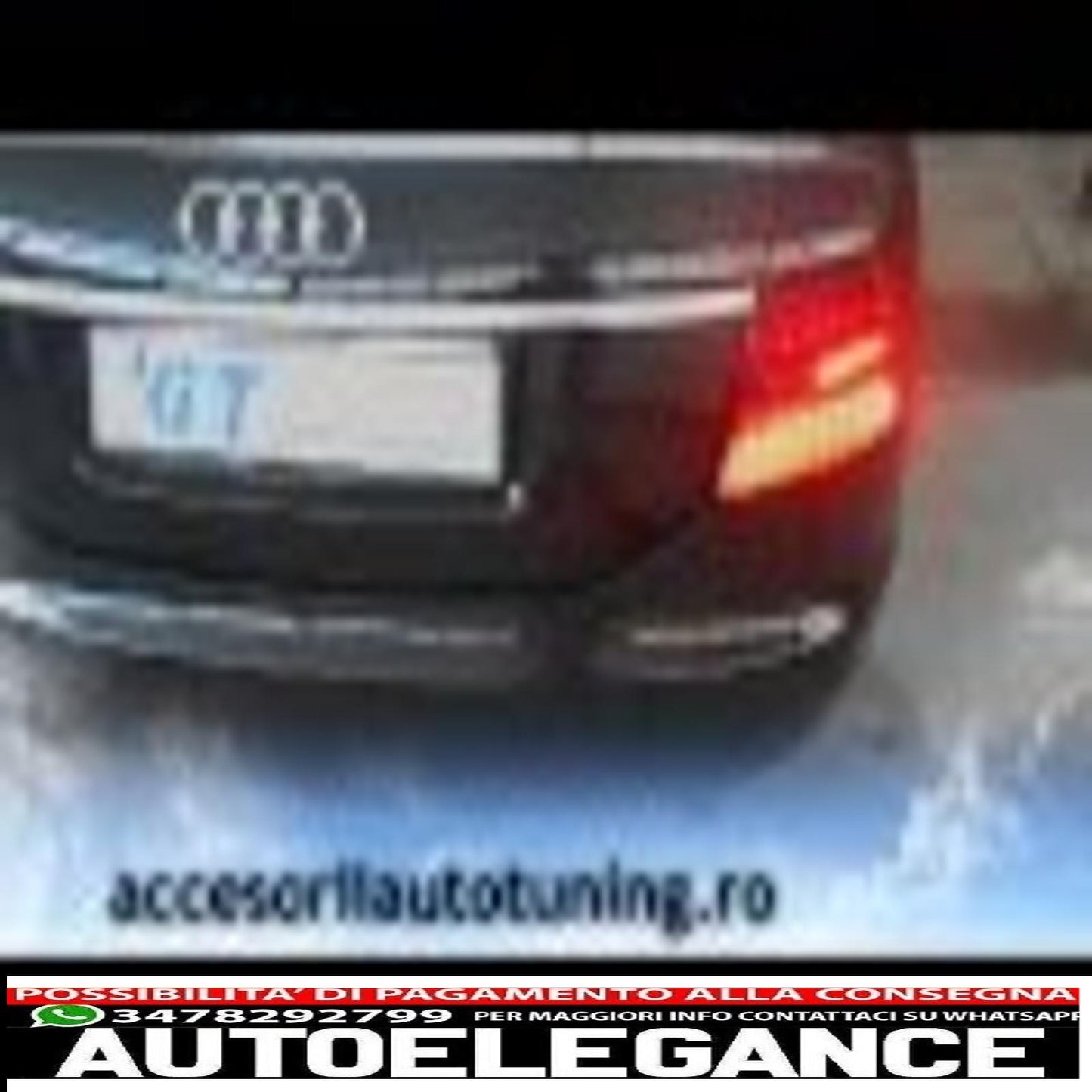 led rear lights suitable for audi a6 4f lim. 04-08 red/crystal - ra19elrc