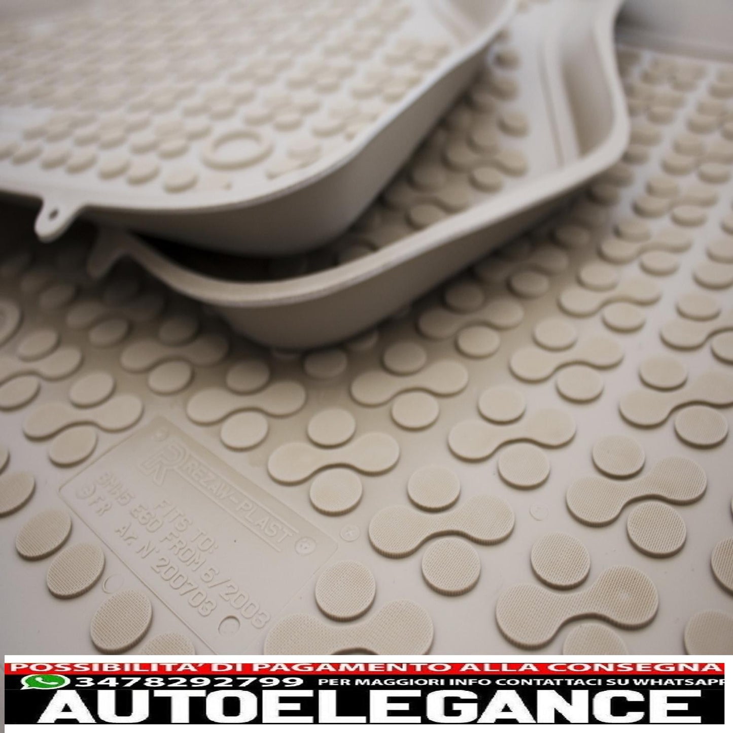 Beige rubber mat suitable for bmw 5 series e60 e61 2004-2010
