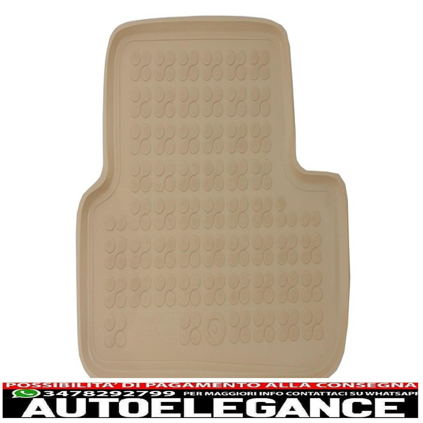 Beige rubber mat suitable for Mercedes A-Class W176 (2012-2018) Gla X156 (2013-)