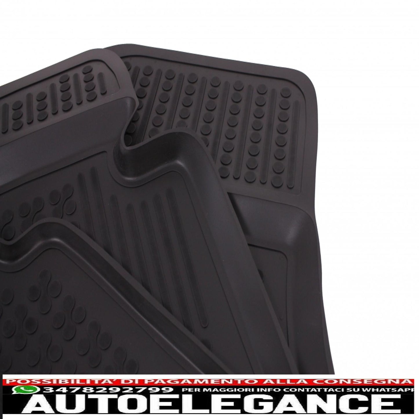 Black rubber mat suitable for bmw 3 series f34 gran turismo gt (2013-2018)