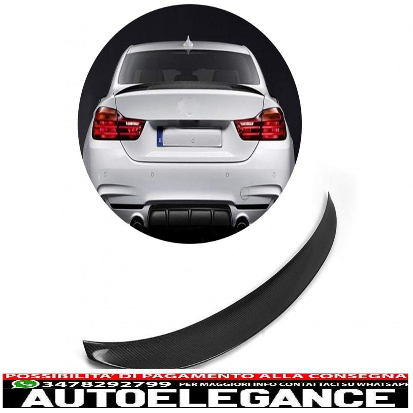 Trunk spoiler suitable for BMW 4 Series F32 Coupe (2013-up) M4 design in real carbon