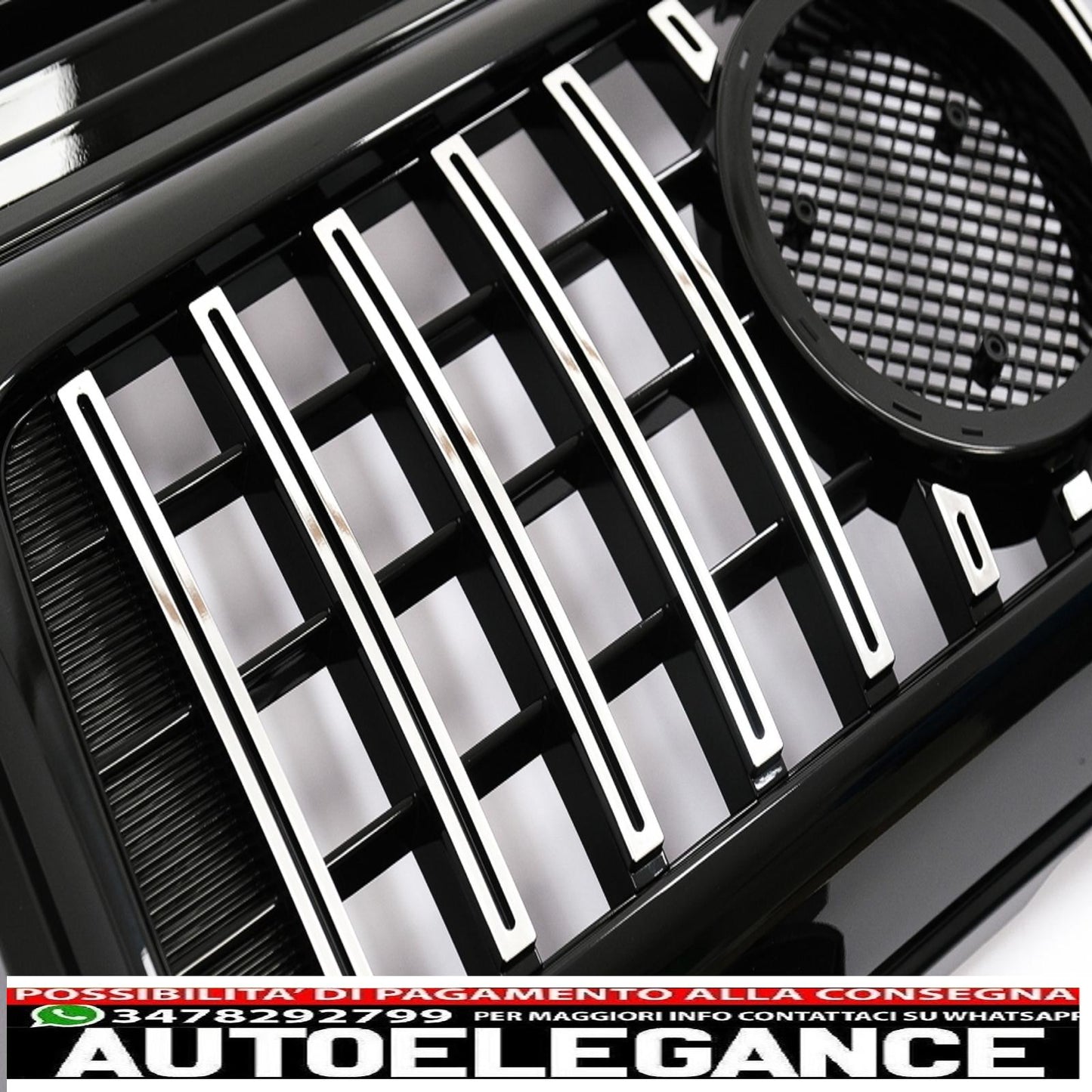 front grille suitable for mercedes g-class w463 (2002-2017) g63 gt-r panamericana design