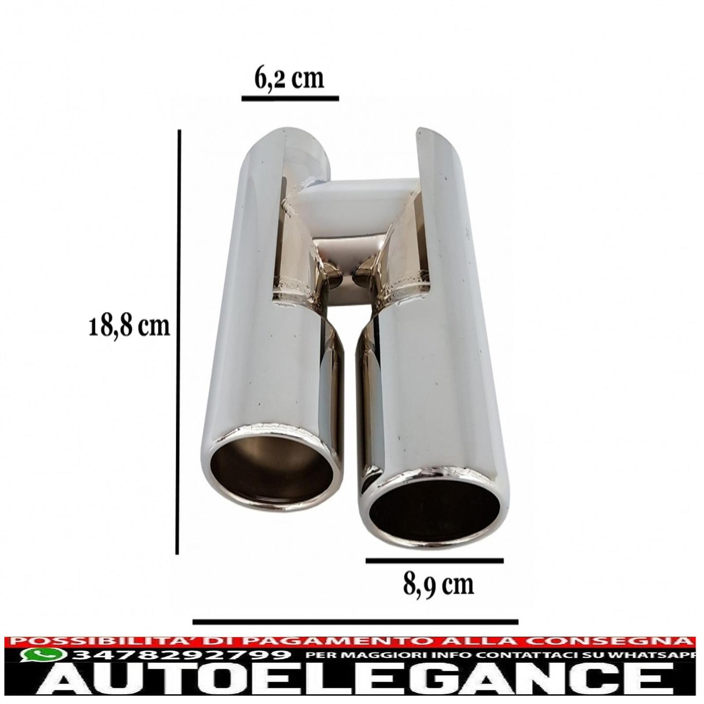 Chrome exhaust muffler tips suitable for bmw e36 e46 e90 e91 e39 e60 e61 f10 f11 e64 f12 f13 f06 x5 e53 m5 design