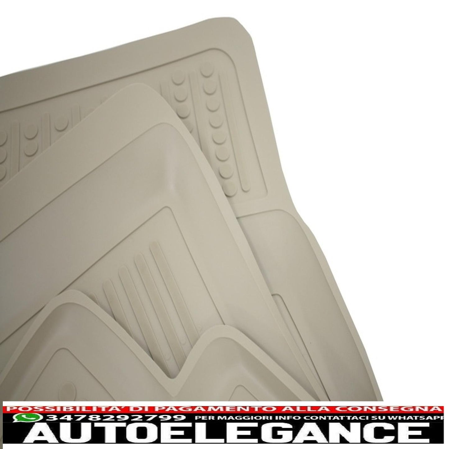 Beige rubber mat suitable for audi a4 b8 (2008-2015) a5 sportback (2009-2016)