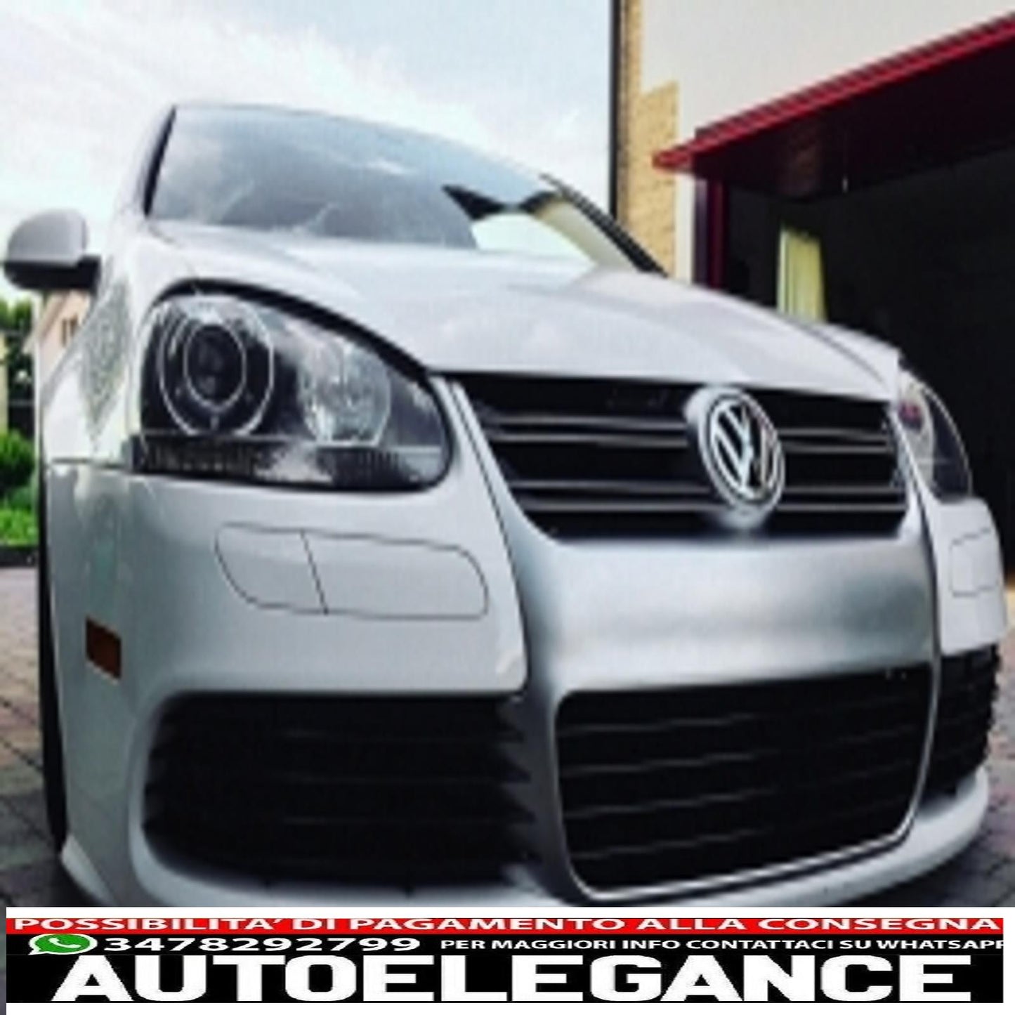 front grill suitable for vw golf 5 v (2003-2007) r32 brushed aluminum design