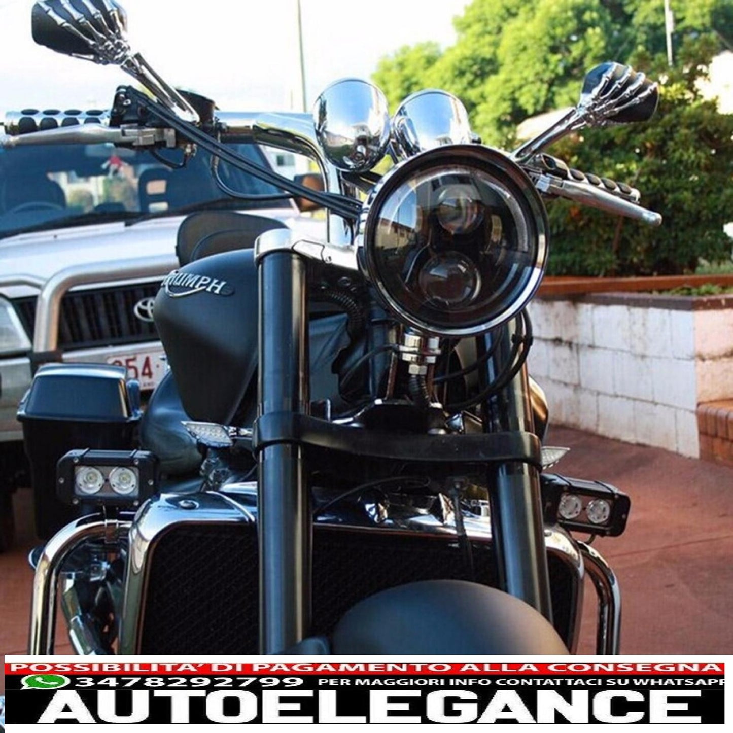 Motorcycle LED Headlight Suitable For Honda CB250 CB400 CB500 CB1300 / Hornet 250 / Hornet 600 Hornet 900 / VTR250 VTEC400 75W 7 Inch IP67 H4