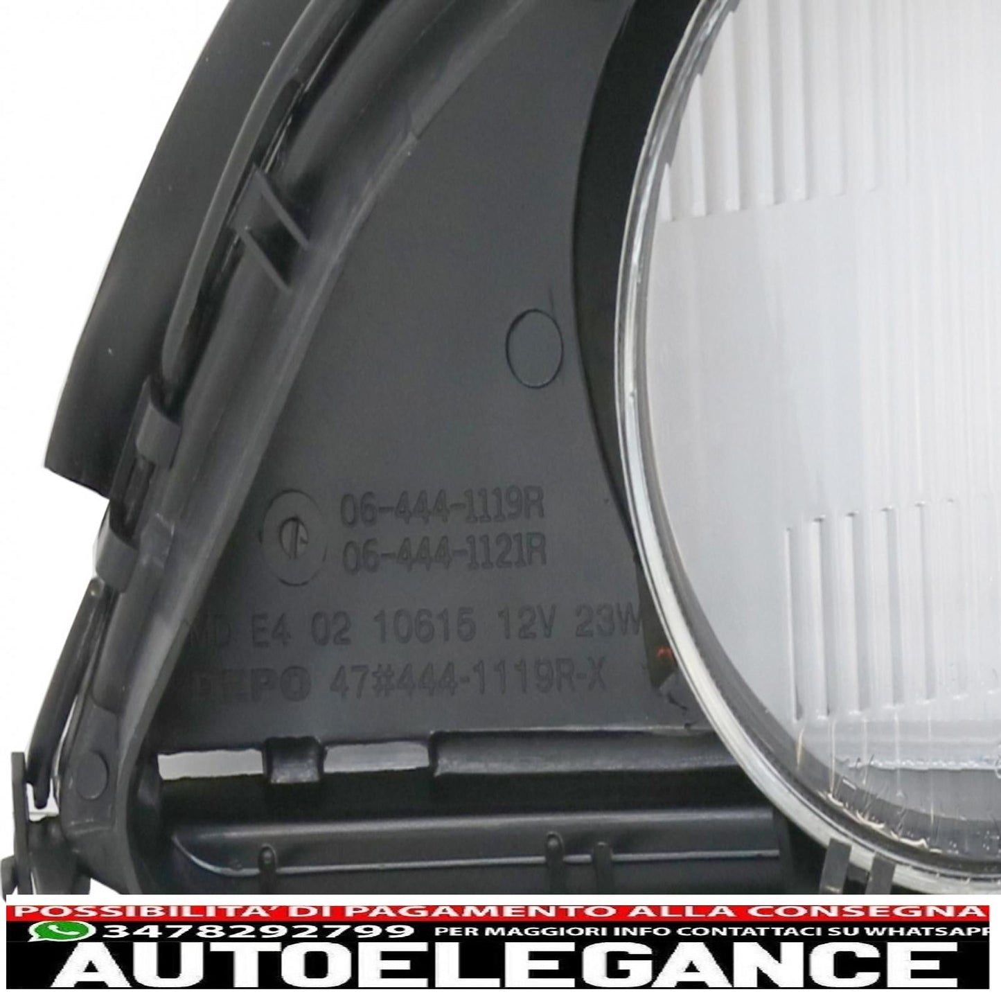 right side headlight lens smoke grey suitable for bmw 5 series e39 (1995-2000)