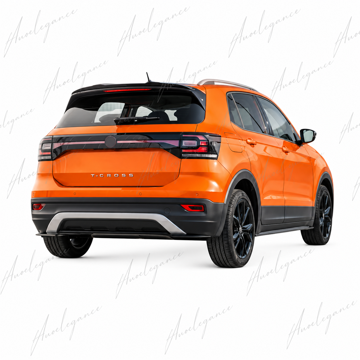 🔥ART.9731 SPOILER POSTERIORE PER TETTO VW T-CROSS IN ABS NERO LUCIDO / 2022+🔥