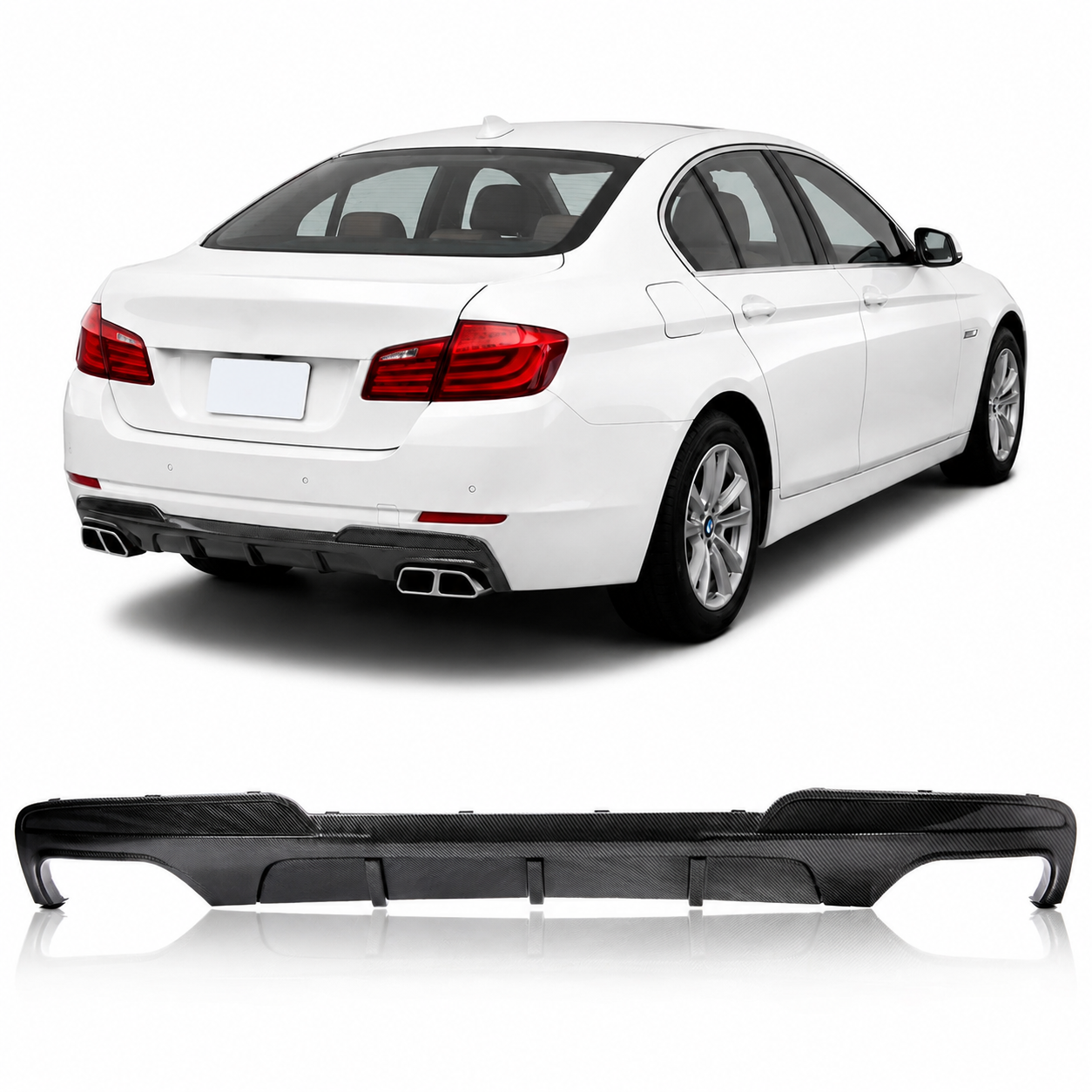 👉Diffusore posteriore Carbon Look adatto per BMW Serie 5 F10/F11 2009-2016👈