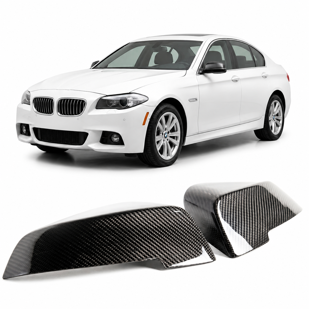 👉Calotte specchietti in carbonio adatto per BMW Serie 5 6 7 2014-2017👈