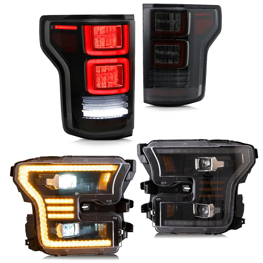 LED Headlights and Taillights for Ford F150 2015-2020 Front and Rear Light Kit