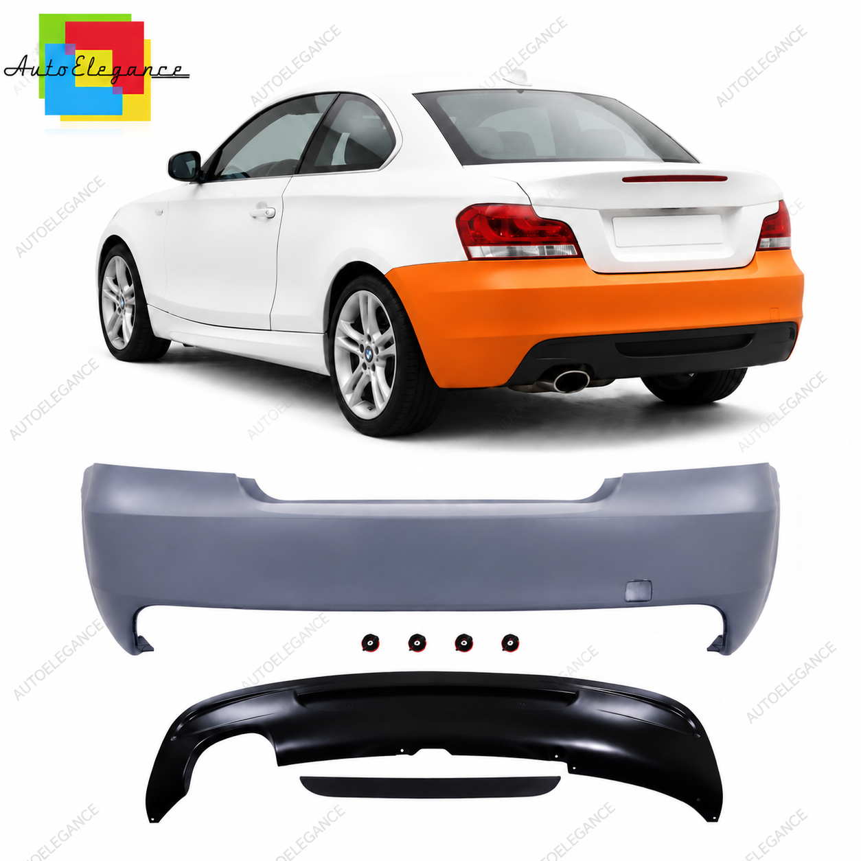👉Paraurti Anteriore M-Tech adatto per BMW Serie 1 E81 E82 E87 E88 2004-2013👈