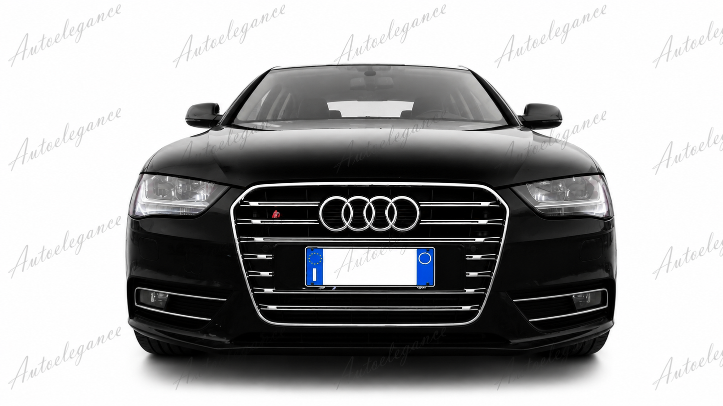 🔥ART.0588 GRIGLIA ADATTO PER AUDI A4 B8 2011-2015 LOOK S4 BORDO CROMATO🔥