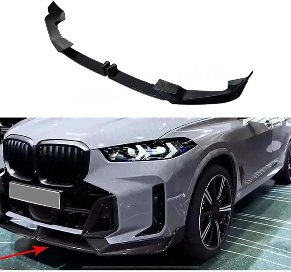 Car Front Spoiler for BMW X5 G05 LCI M Sport 2023,ABS Front Spoiler Car Front Bumper Front Spoiler Anti Collision Styling Parts Spoiler