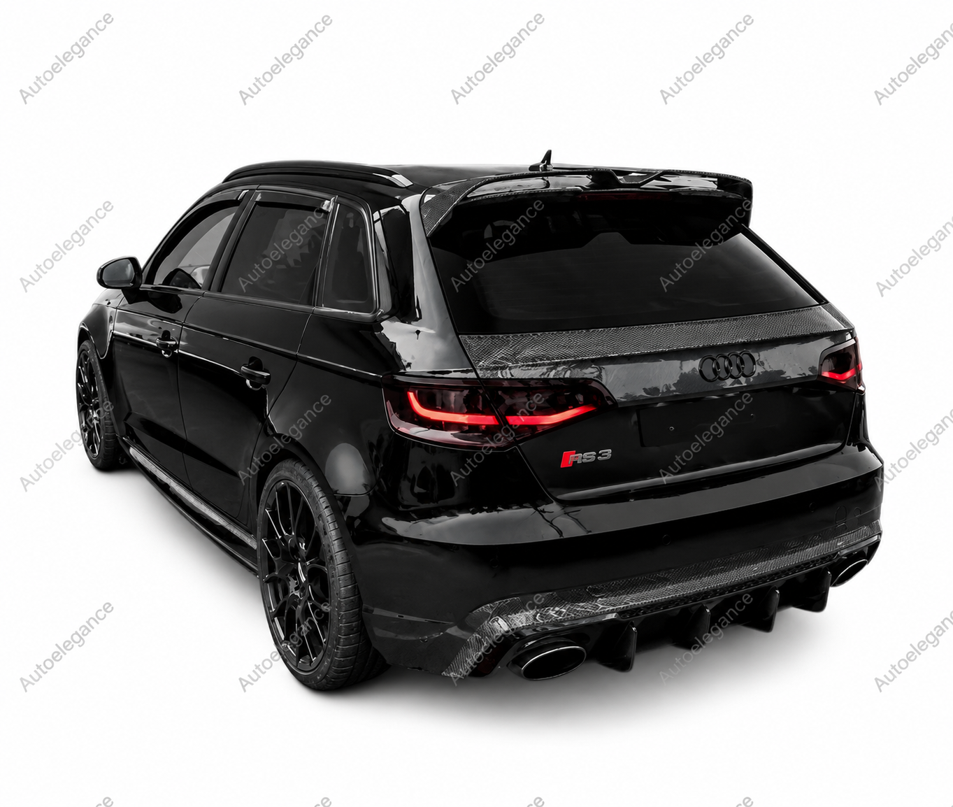 🔥ART.9883 SPOILER IN FIBRA DI CARBONIO PER AUDI A3 S3 RS3 8V SPORTBACK 13-20🔥