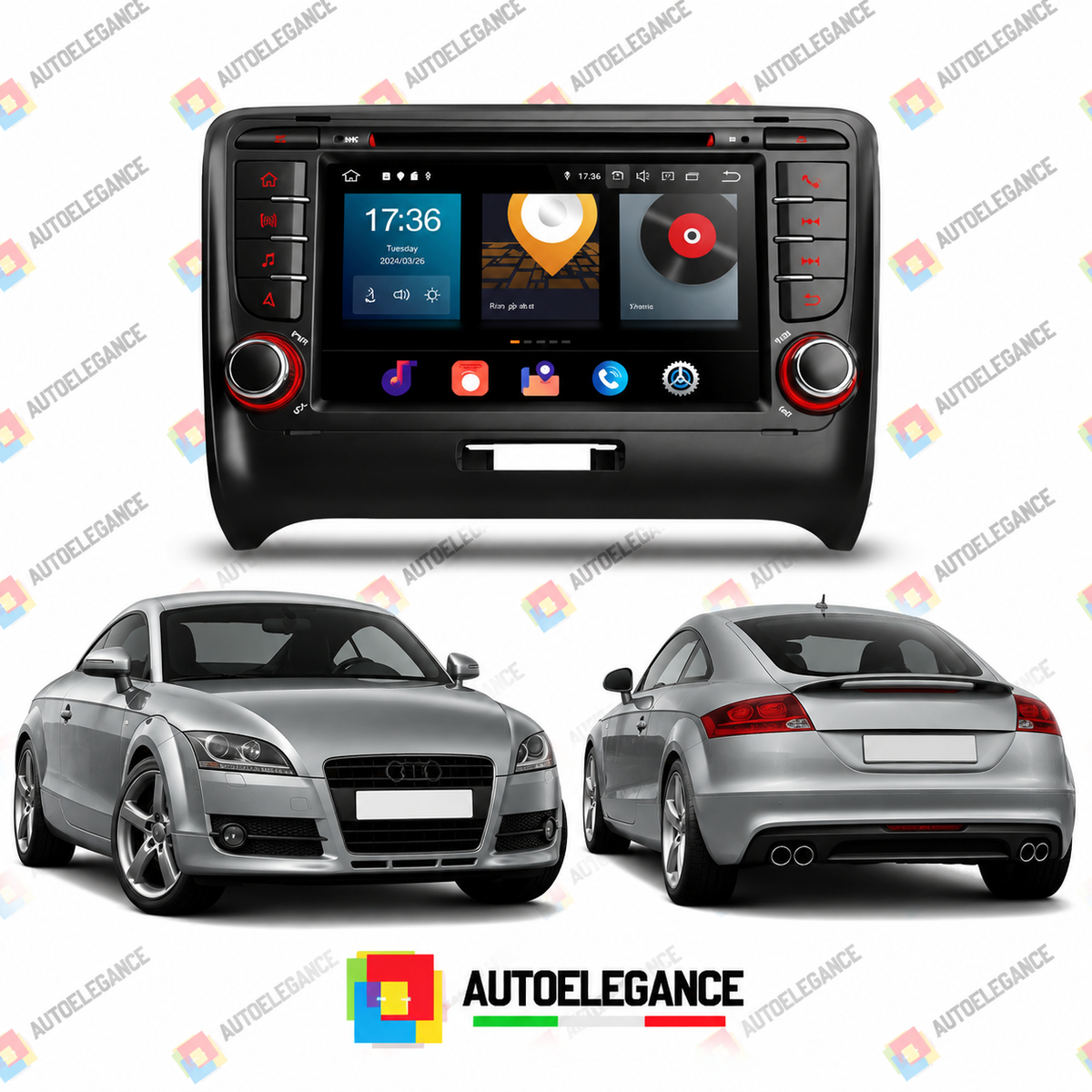 RADIO GPS ANDROID 14 ADATTO PER AUDI TT 06-12