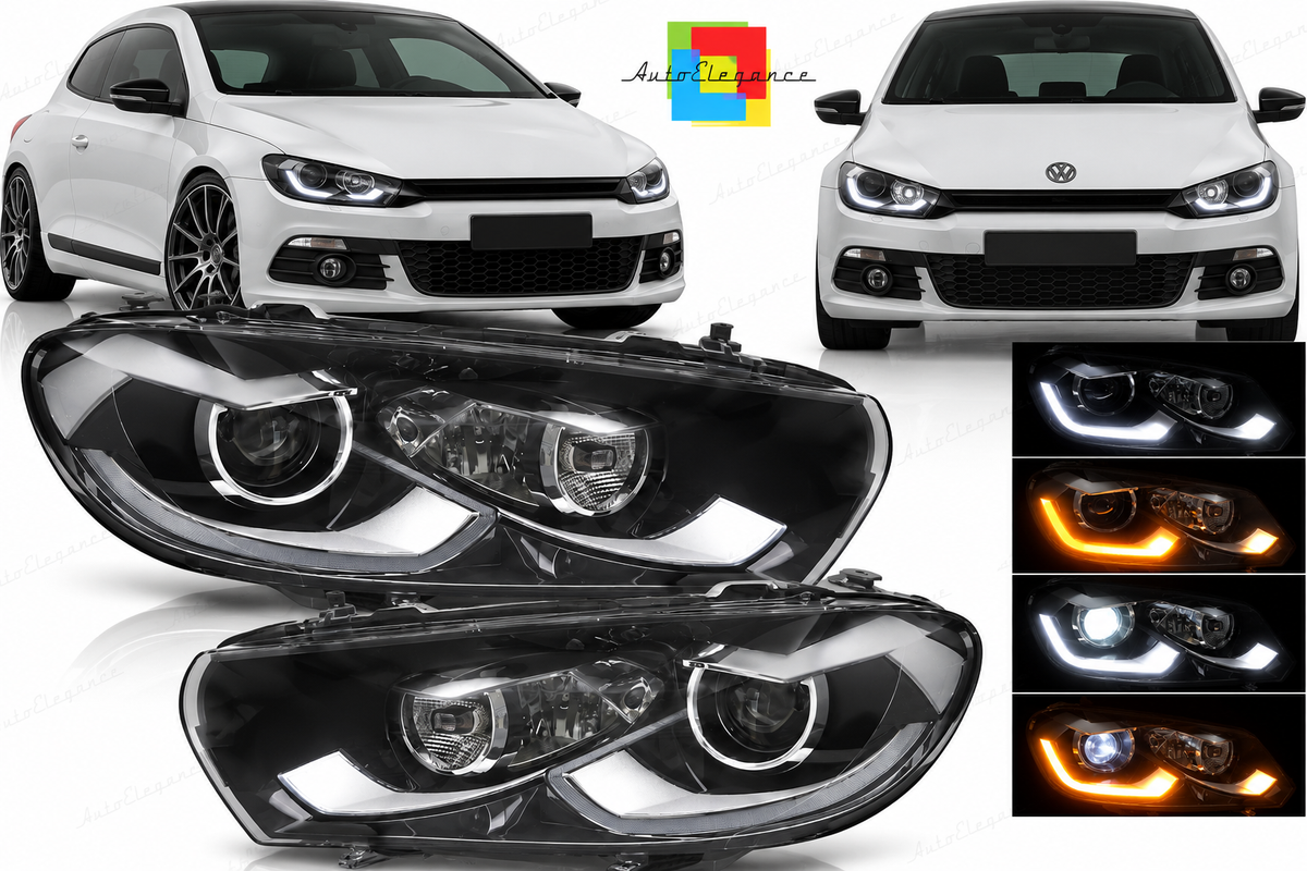 FARI LED DRL ADATTI PER VW SCIROCCO III 08-14
