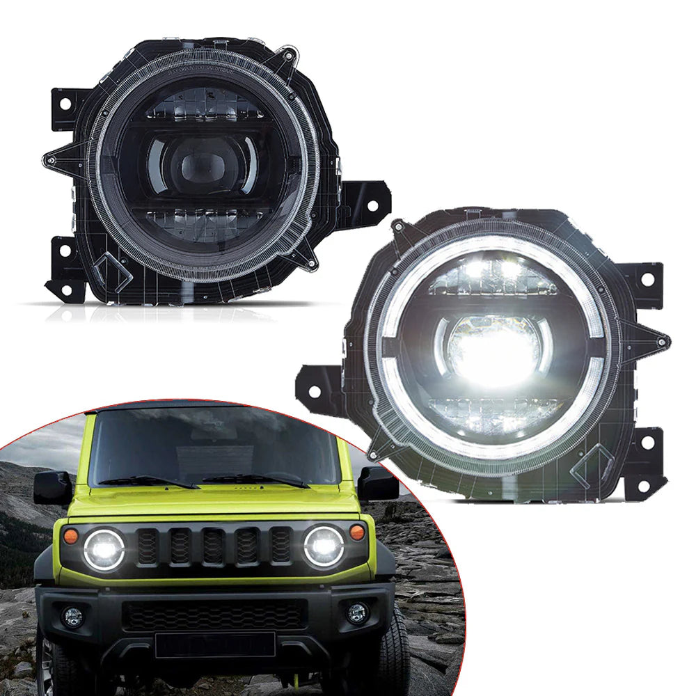 FULL LED Headlights for Suzuki Jimny 2018-UP 4th Generation JB64W JB74W