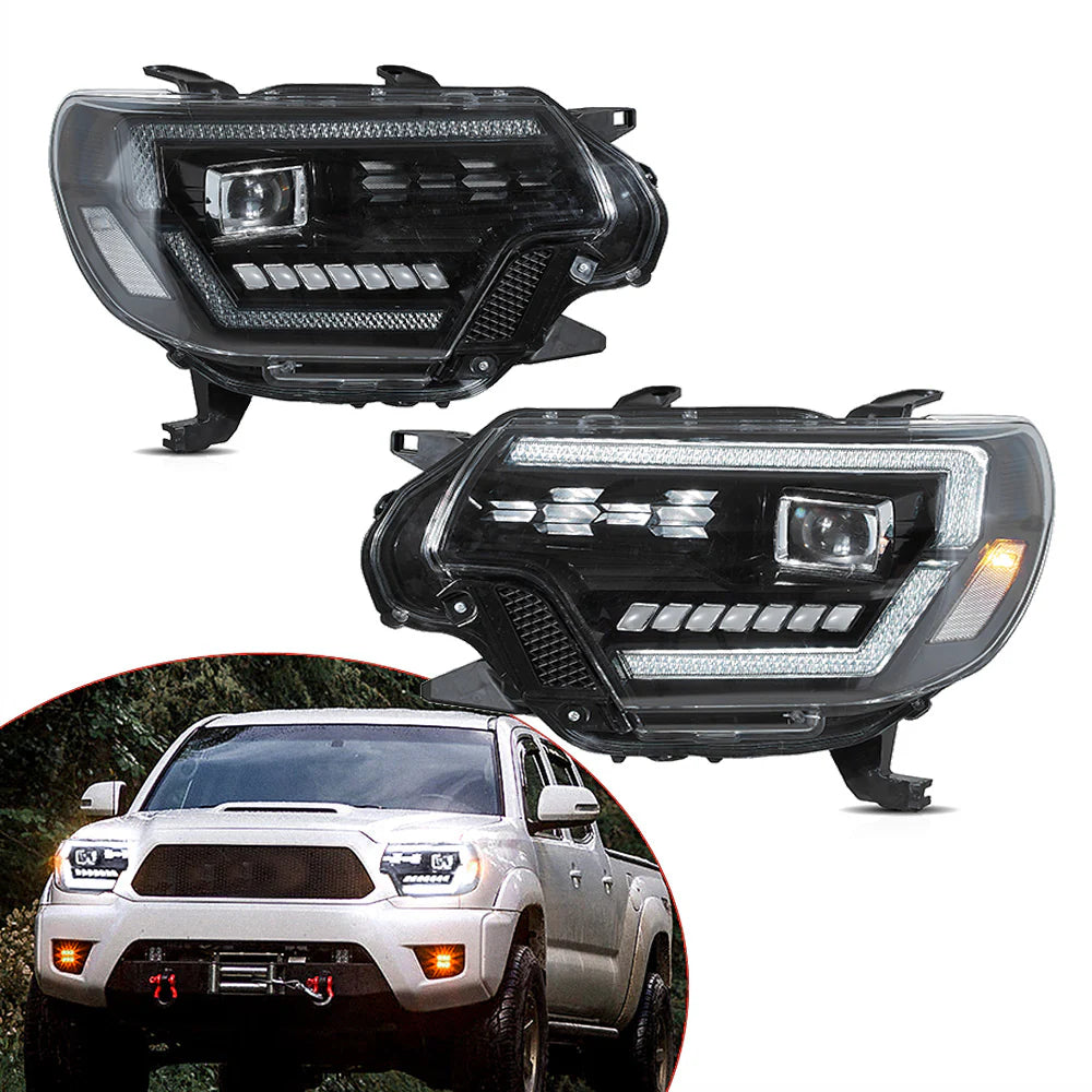 Fari a LED per Toyota Tacoma 2012-2015 2a generazione ridisegnati con DRL