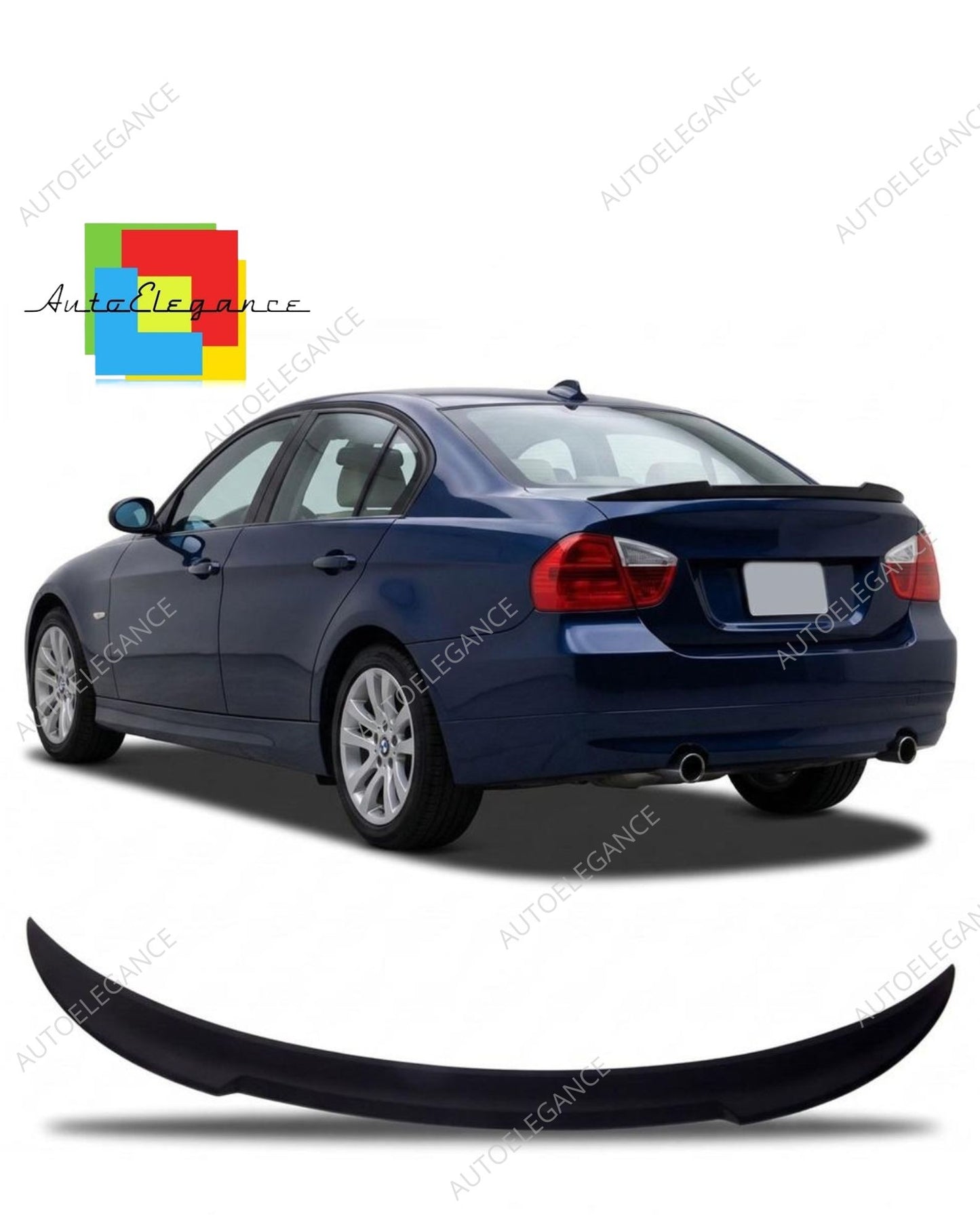 👉Spoiler posteriore per bagagliaio nero opaco per BMW Serie 3 E90 Sedan 04-11👈
