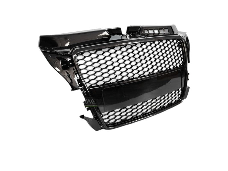 😍ART.5713 GRIGLIA SPORT GLOSSY BLACK ADATTO PER AUDI A3 (8P) 04.08-07.12😍