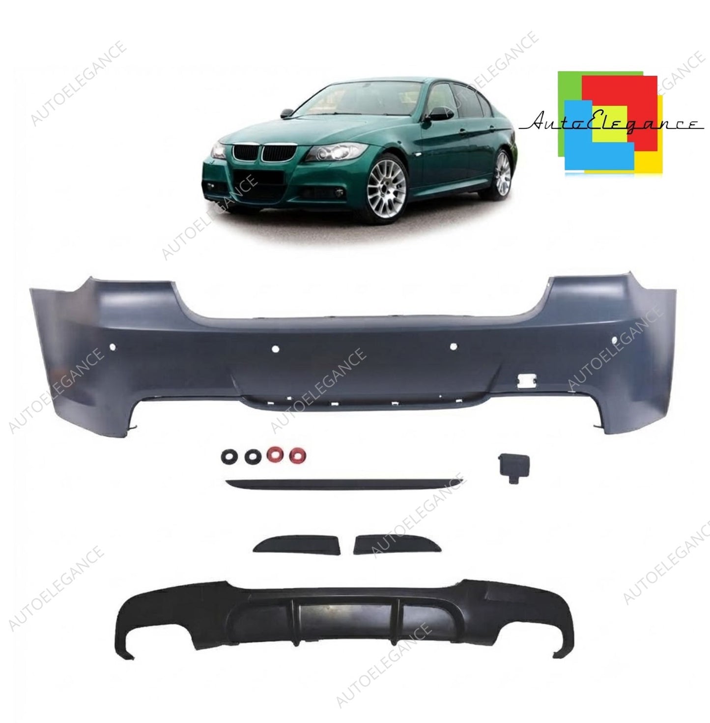 SPLITTER SUITABLE FOR VW GOLF 8 GTI GTD RLINE LOOK GLOSSY BLACK SPORTY DESIGN