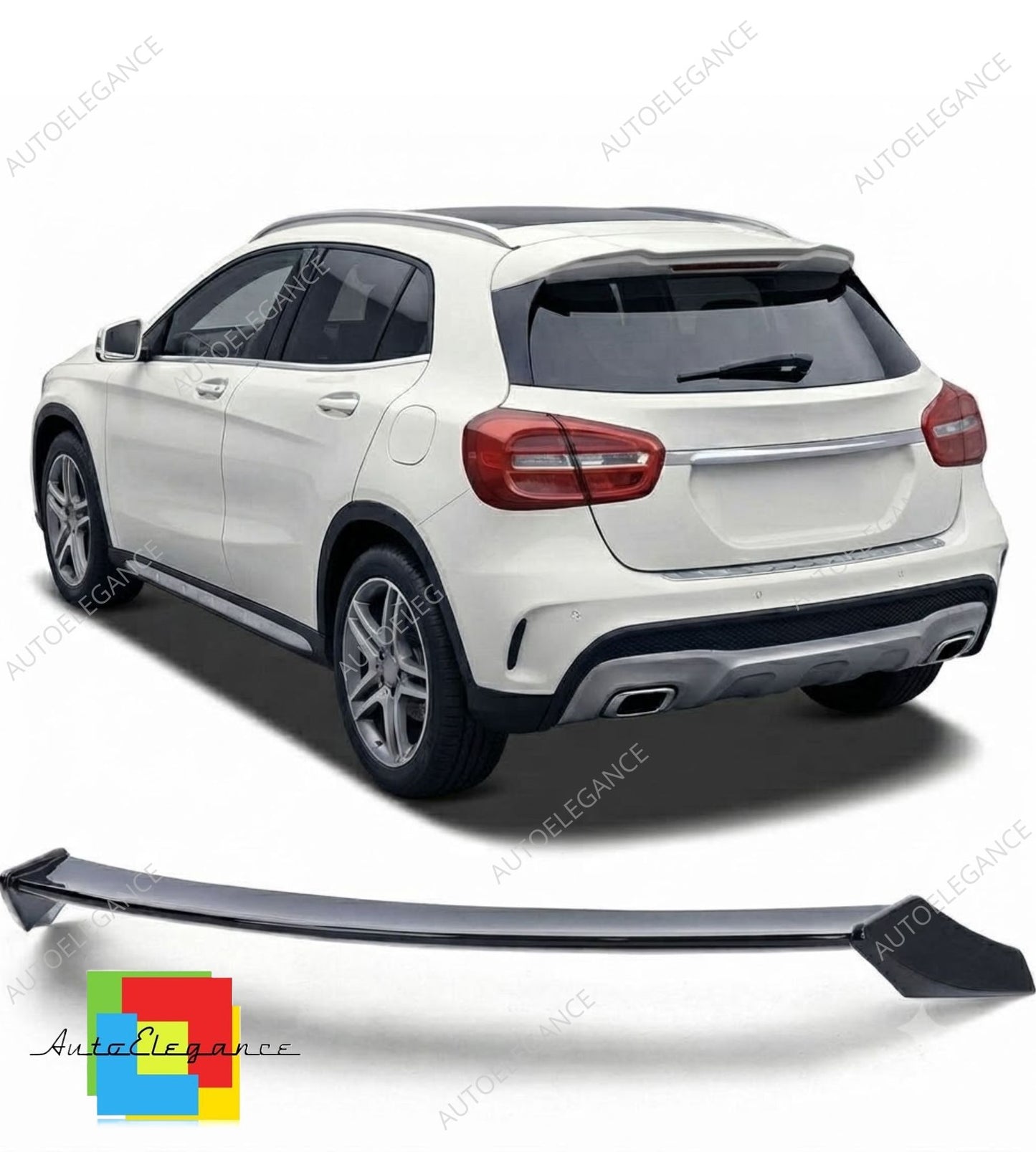 👉Spoiler sul tetto nero lucido adatto per Mercedes GLA-Class X156 2013-2019👈