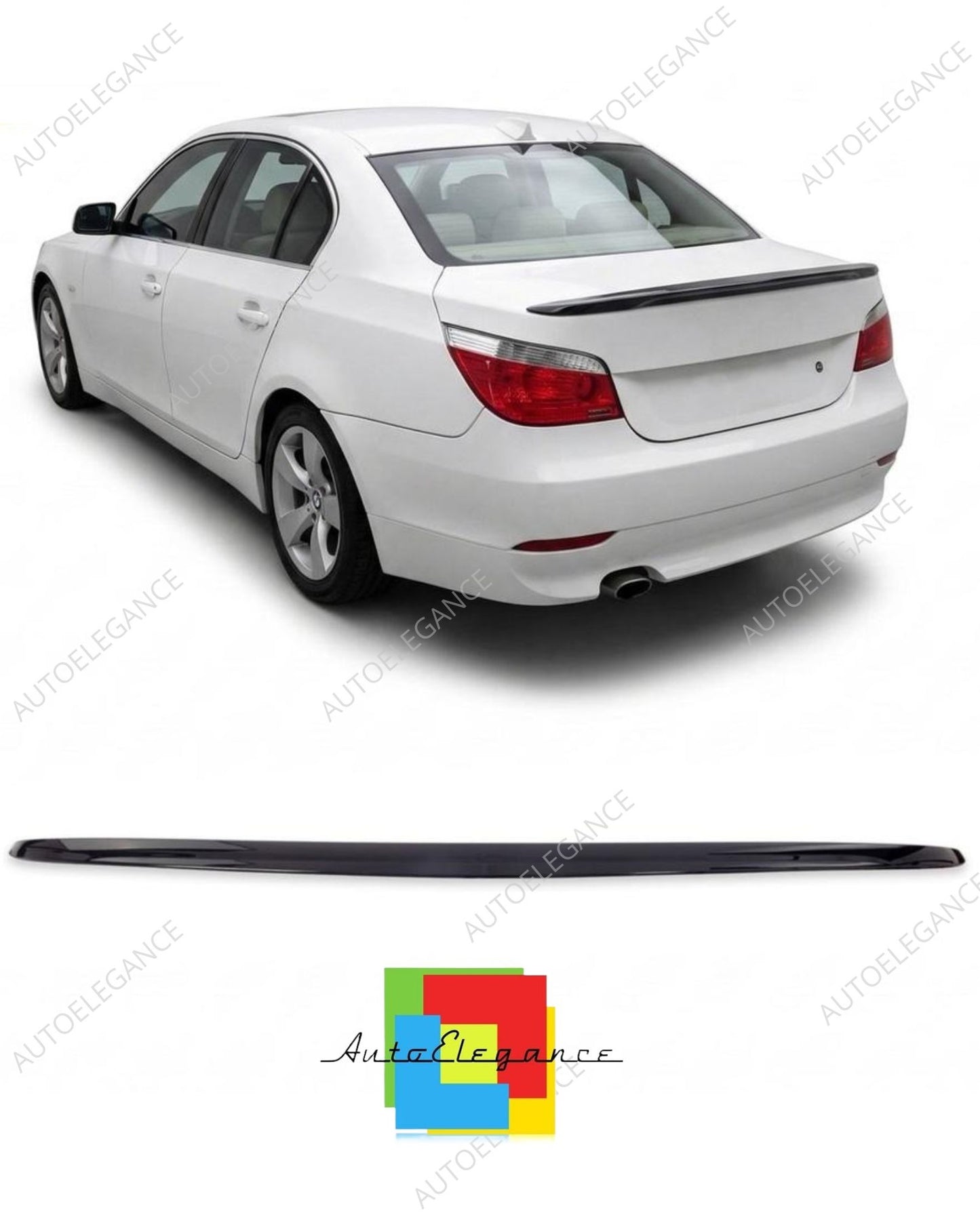 👉Spoiler posteriore lucido nero adatto per BMW Serie 5 E60 Berlina 2003-2010👈