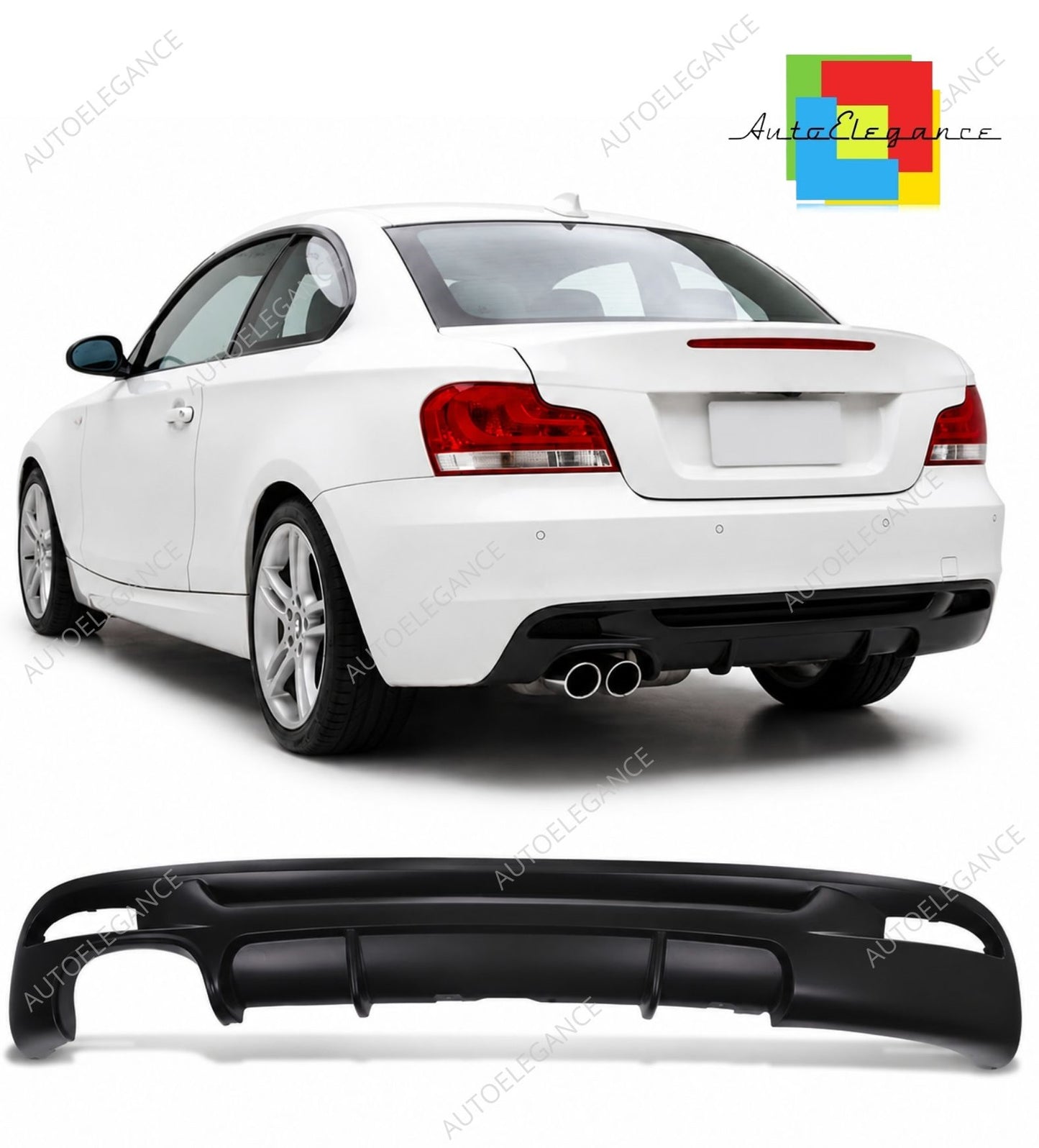 👉Diffusore paraurti posteriore adatto per BMW Serie 1 E82 E88 2007-2013👈