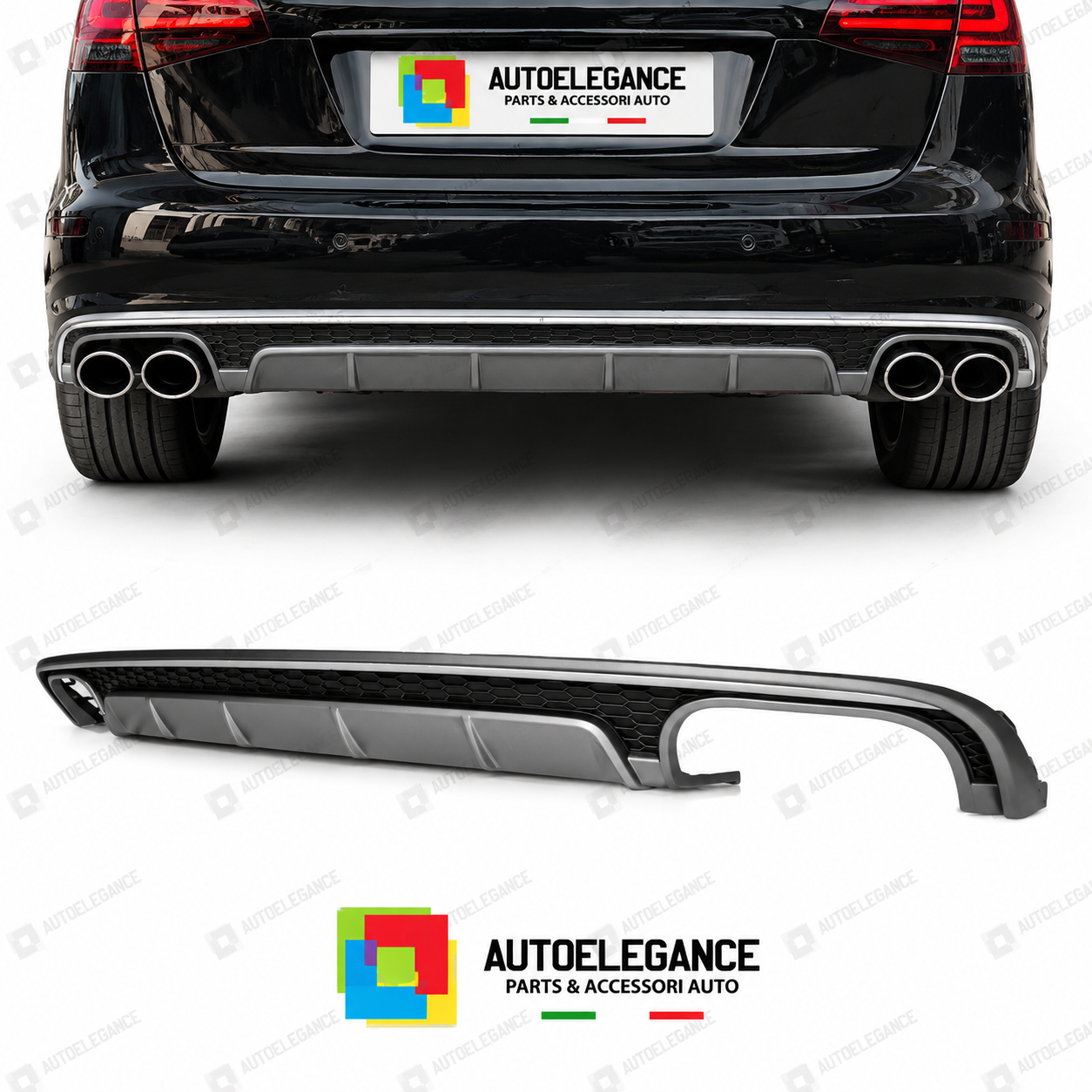 DIFFUSORE AUDI A6 16-18 LOOK S6