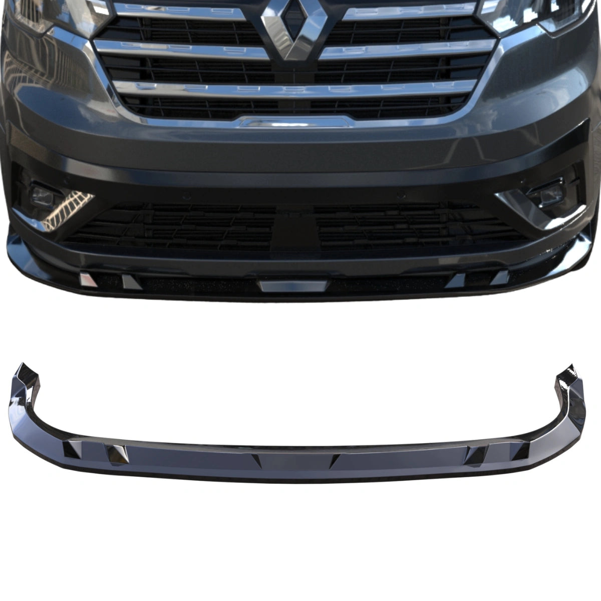 🔥ART.7680 SPLITTER ANTERIORE ADATTO PER RENAULT TRAFIC (2023+)🔥