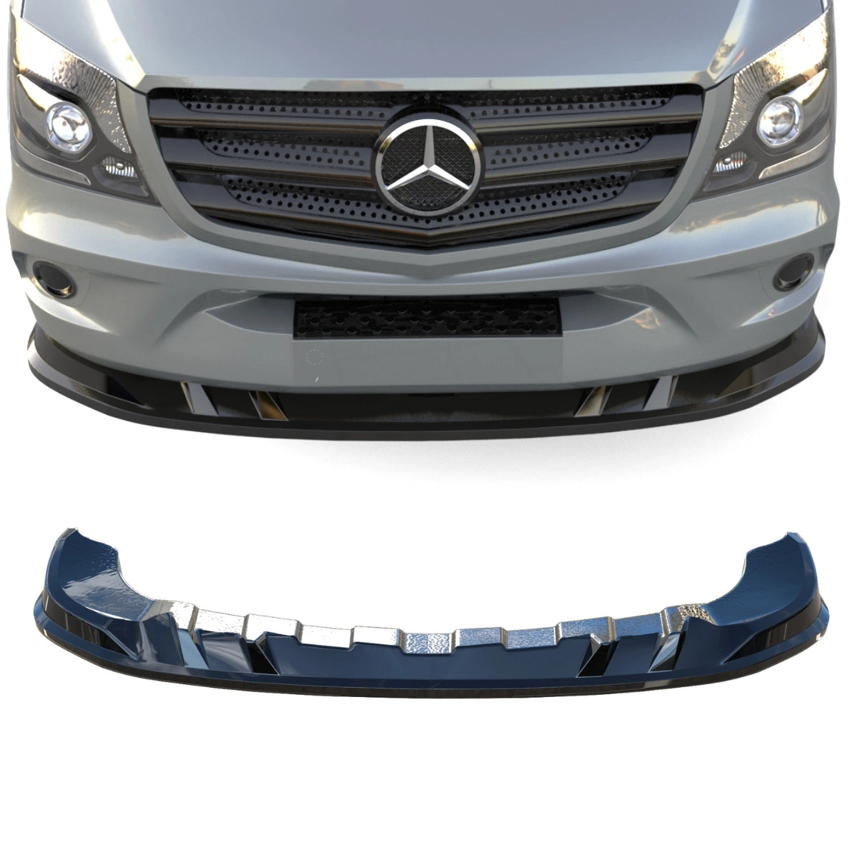 🔥ART.7684 SPLITTER ANTERIORE ADATTO PER MERCEDES SPRINTER W906 (2014-2018)🔥
