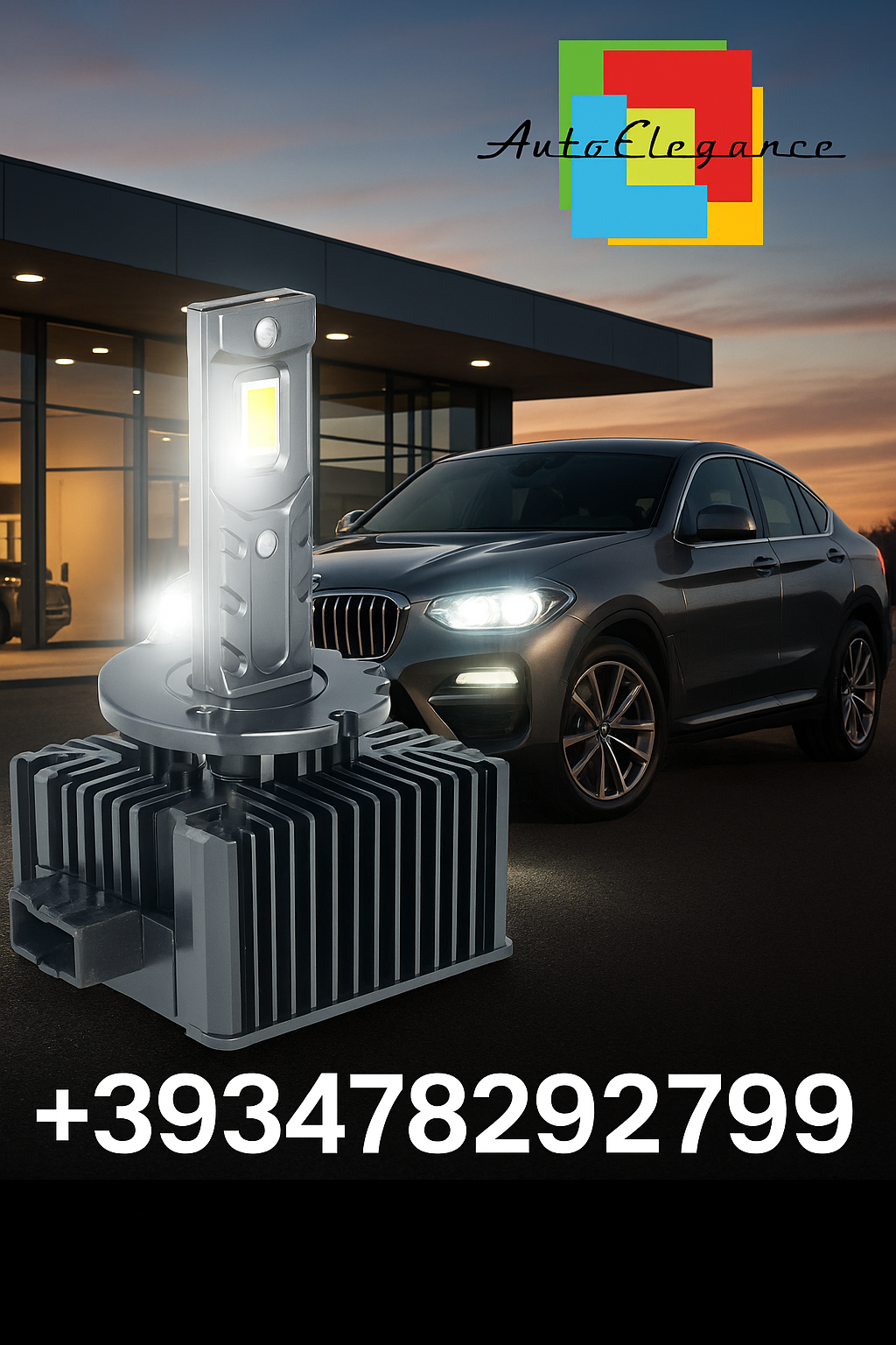 💕COPPIA LAMPADE D1S LED DA XENON A LED PER MINI COUNTRYMAN R60 6000K CANBUS💕