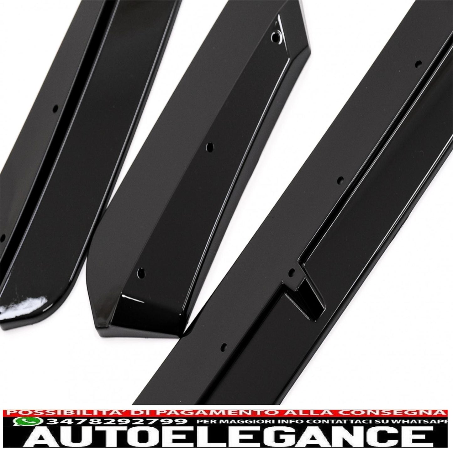 Front Bumper Spoiler Lip Fit For BMW X3M G01 X4M G02 (2018-2020) M Sport Piano Black