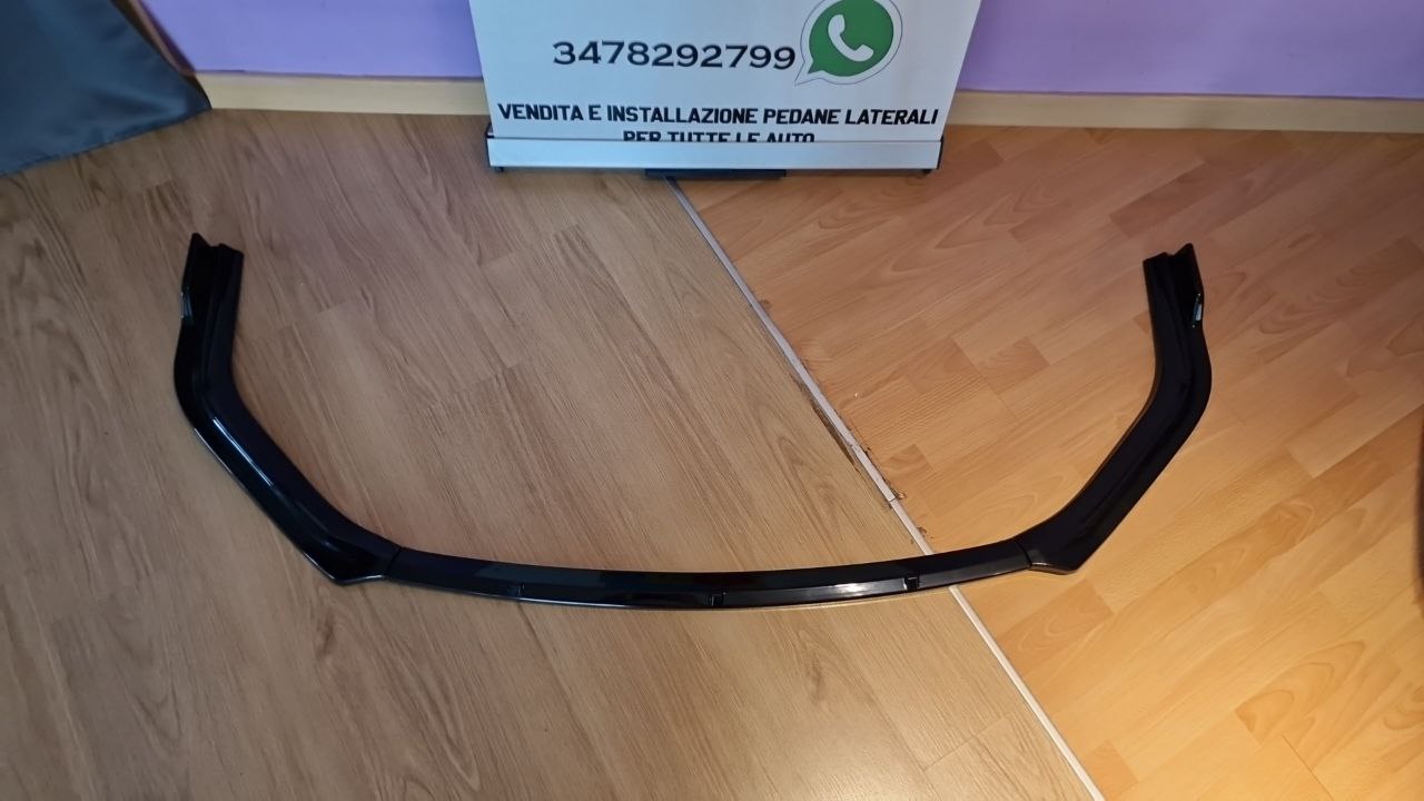 💕ART.1059 SPLITTER TOYOTA COROLLA XII 2020+ STANDARD NERO LUCIDO 3 PEZZI💕